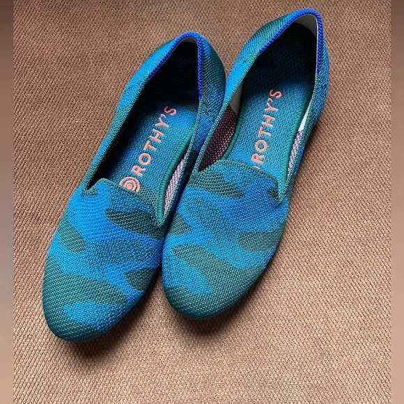Rothy's Shoes Rothys Bluegreen Camo Loafers Poshmark